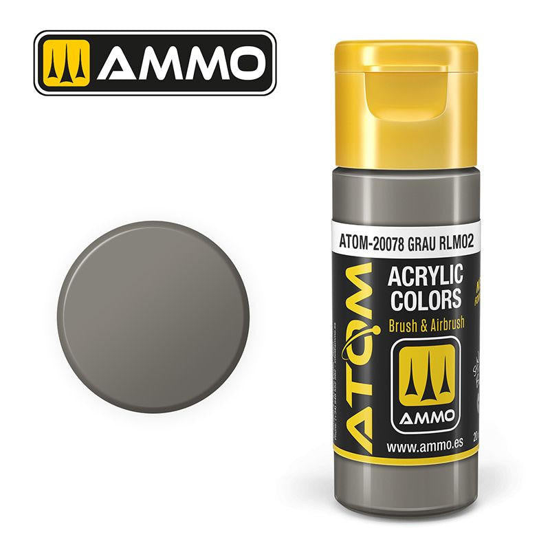 MiG Ammo ATOM COLOR Grau RLM02 RAL7002 - RLM02 (20078)